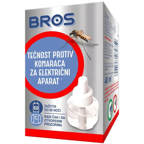 Tečnost protiv komaraca za električni aparat BROS 60 noći 40ml