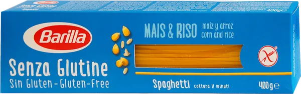 Testenine špageti BARILLA bez glutena 400g