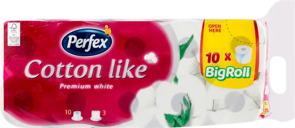 Toalet papir BONI PERFEX Cotton Like 8+2/1 3 sl