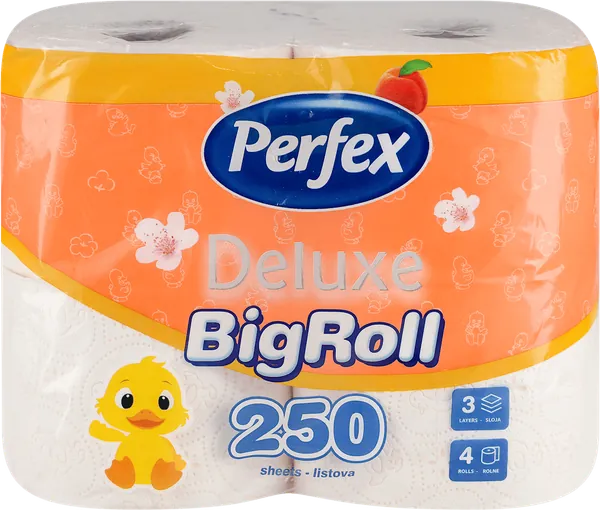 Toalet papir BONI PERFEX De Luxe breskva 3sl 4 kom