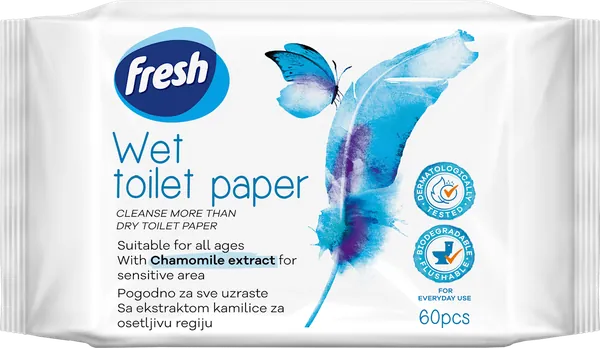 Toalet papir FRESH vlažni deluxe 60kom