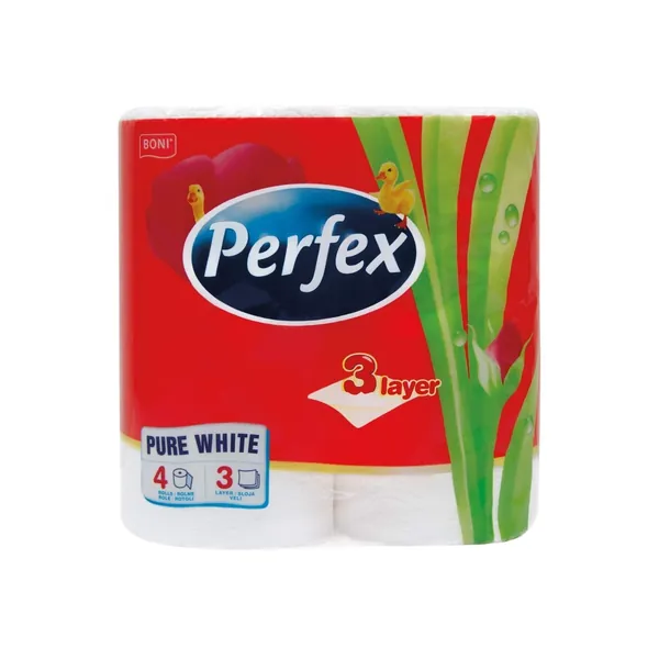 Toalet papir PERFEX pure white 3sloja 4kom