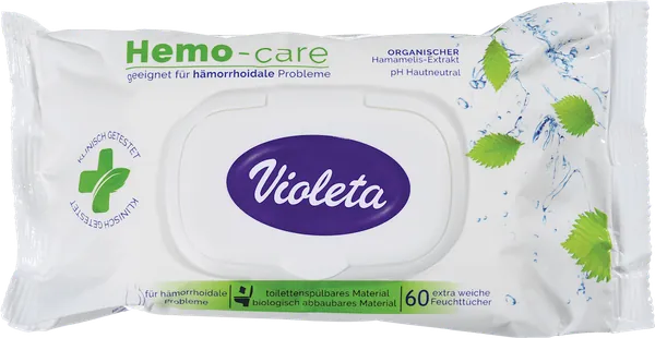 Toalet papir VIOLETA vlažni hemo care 60kom