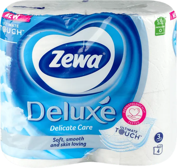 Toalet papir ZEWA Deluxe Pure white 4 komada