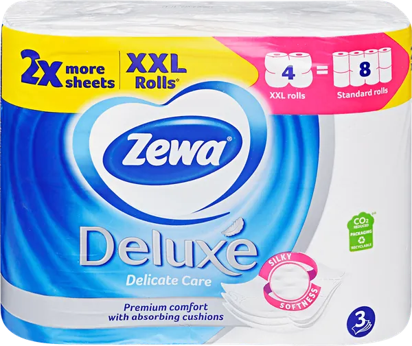 Toalet papir ZEWA XXL deluxe delicate care 3sloja 4kom