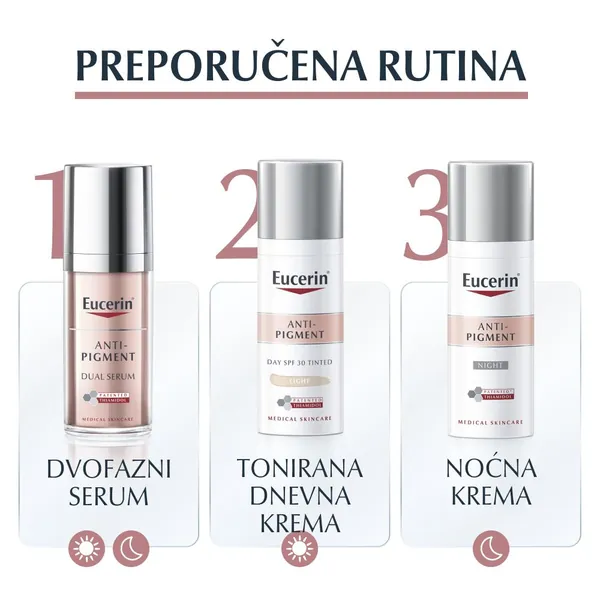 Tonirana krema za lice EUCERIN Anti-Pigment dnevna krema SPF30 Svetla 50ml