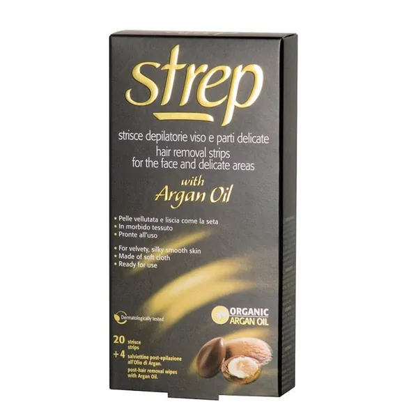 Trake za depilaciju STREP za lice argan 20kom
