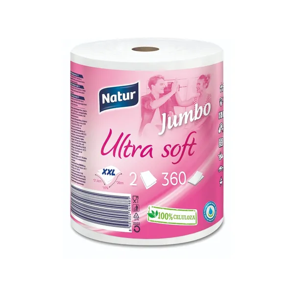 Ubrus NATUR Jumbo ultra soft 2sloja 1kom