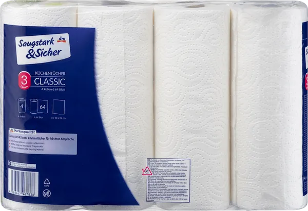 Ubrus SAUGSTARK&SICHER Classic 3sloja 4kom