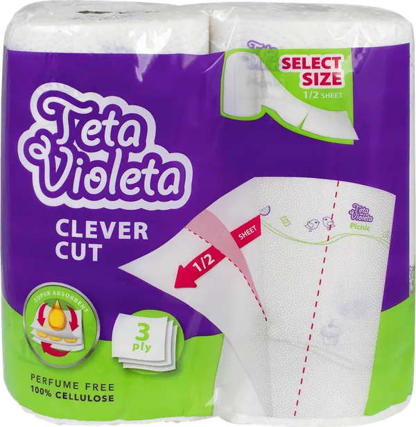 Ubrus VIOLETA Picnic Teta troslojni 2/1