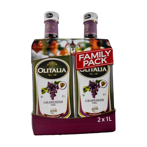 Ulje od koštica grozdja OLITALIA family pack 2X1l