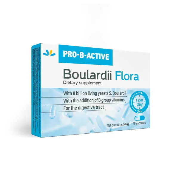 Varenje i probava PRO-B-ACTIVE Boulardii Flora, 10 kapsula