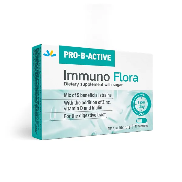 Varenje i probava PRO-B-ACTIVE Immuno flora, 10 kapsula