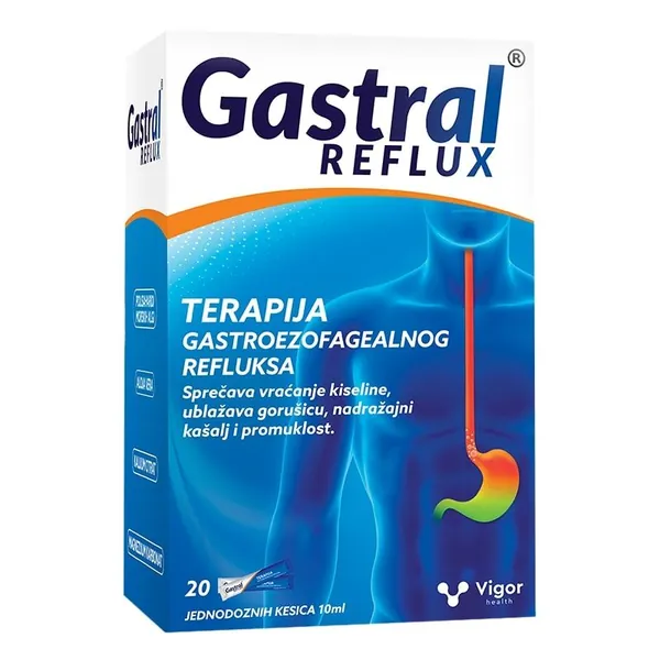 Varenje i probava VIGOR HEALTH Gastral Reflux suspenzija u kesicama 20 kom