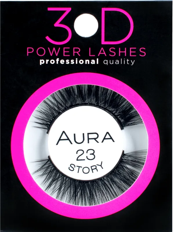 Veštačke trepavice AURA 3D power lashes - 23 story 1 g