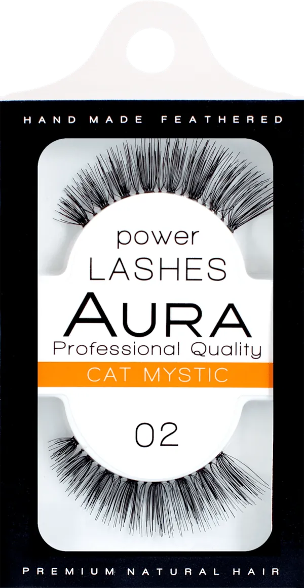 Veštačke trepavice AURA Power Lashes – 02 Cat Mystic, 1 kom