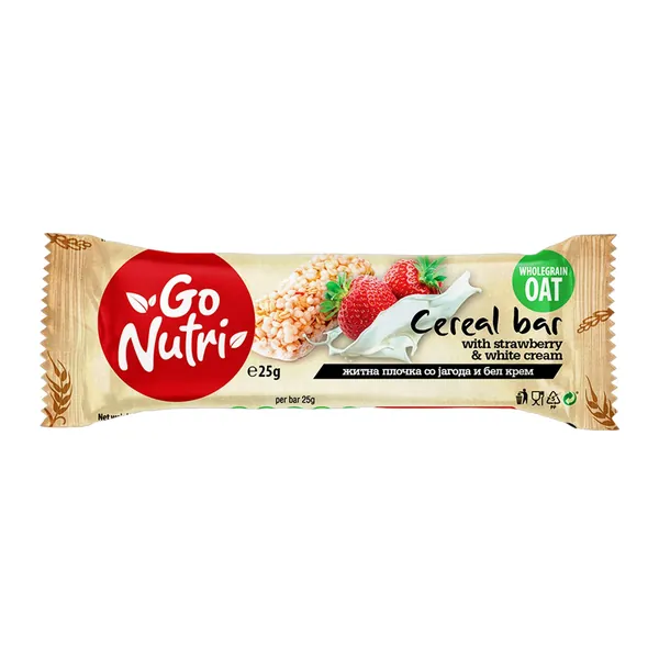 VITALIA cereal bar jagoda beli krem Go Nutri 25g