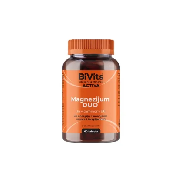 Vitamini i minerali ABELA Bivits magnezijum duo vitamin B6 60 tableta