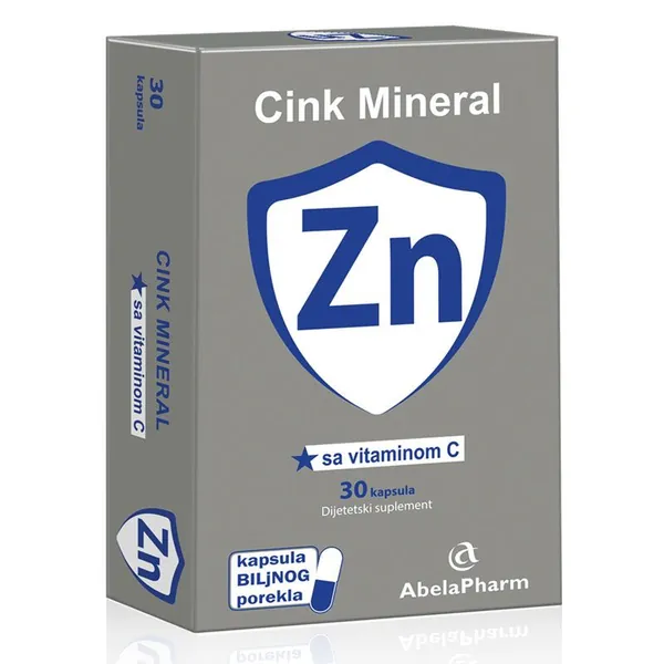 Vitamini i minerali ABELA Cink mineral Zn caps A 30