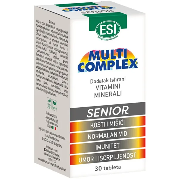 Vitamini i minerali ESI Multicomplex senior 30 TBL