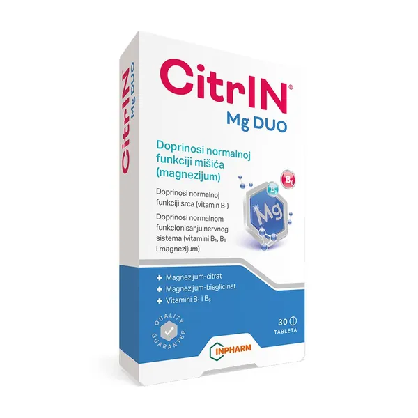 Vitamini i minerali INPHARM DIET Citrin mg duo 30 tableta