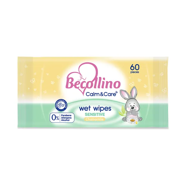 Vlažne maramice BECOLLINO Calm & care sensitive 60kom