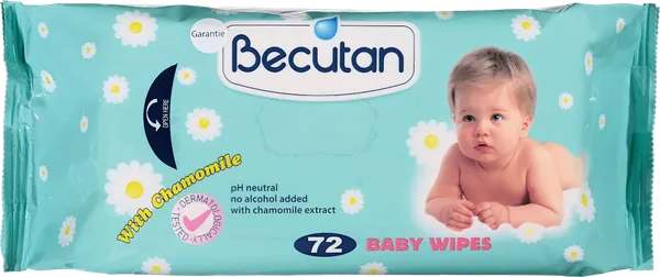 Vlažne maramice BECUTAN baby 72/1