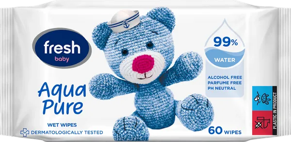 Vlažne maramice FRESH Aqua pure 60kom