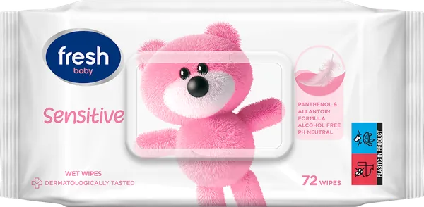 Vlažne maramice FRESH sensitive 72kom