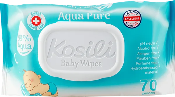 Vlažne maramice KOSILI aqua pure 70kom