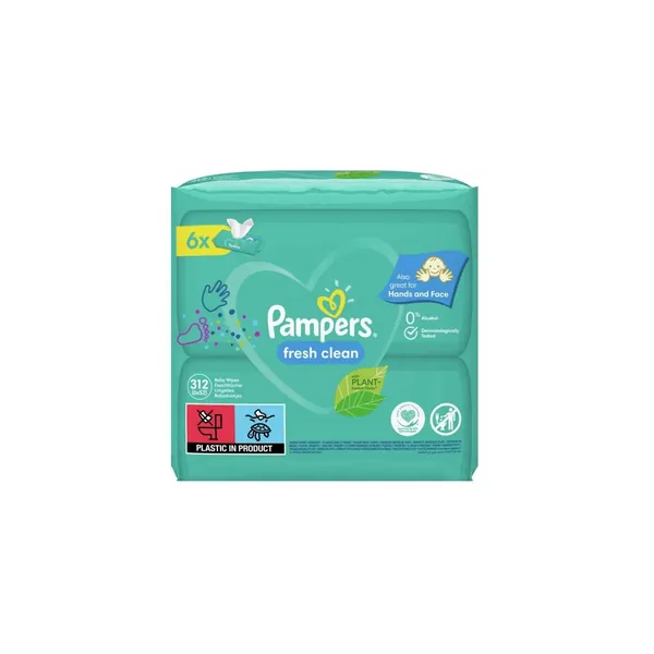 Vlažne maramice PAMPERS Fresh 6x52kom