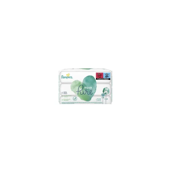 Vlažne maramice PAMPERS Pure aqua 3x48kom