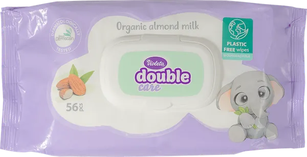 Vlažne maramice VIOLETA baby badem 56/1