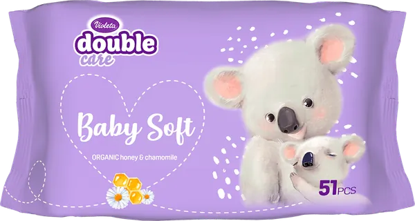 Vlažne maramice VIOLETA baby soft 51kom