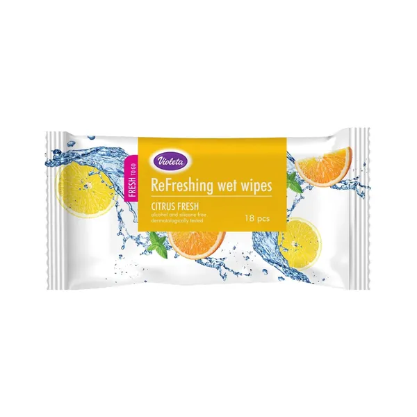 Vlažne maramice VIOLETA citrus fresh 18kom