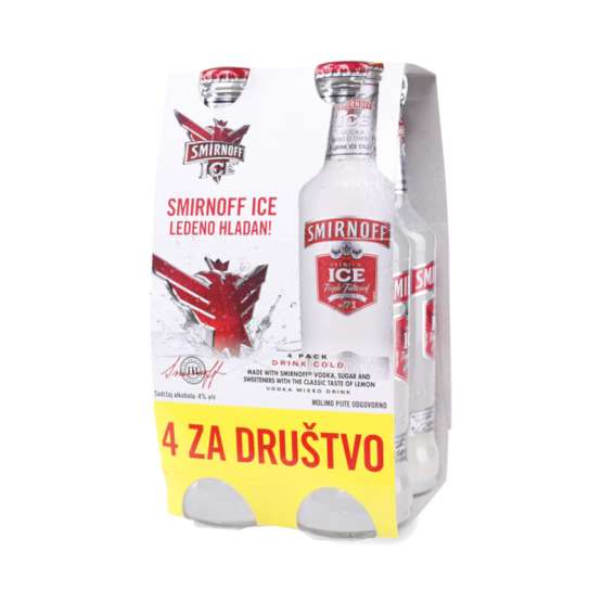 Vodka SMIRNOFF Ice 4% 4x0.275l