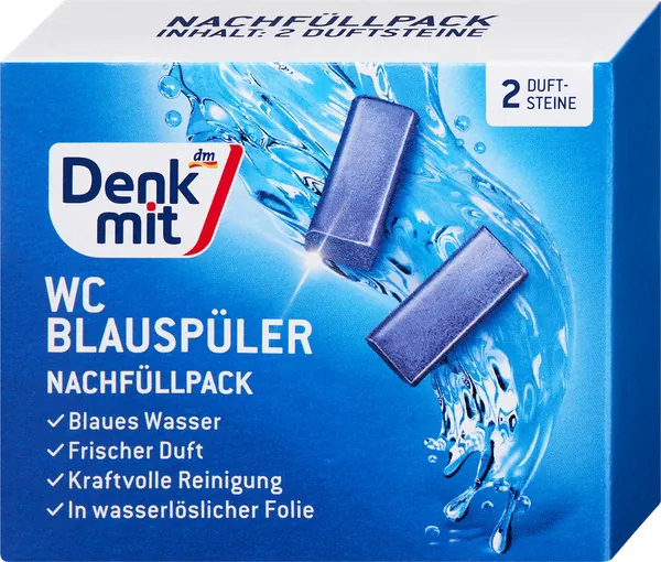 WC kamen DENKMIT plavi dopuna 2kom