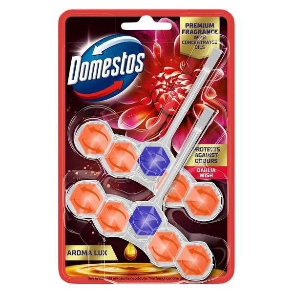 WC osveživač DOMESTOS lux dahlia 2x50g