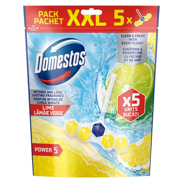 WC osveživač DOMESTOS power 5 lime 5x50g