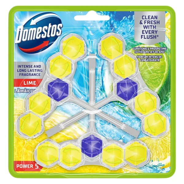 WC osveživač DOMESTOS RB power 5 lime 3X55g