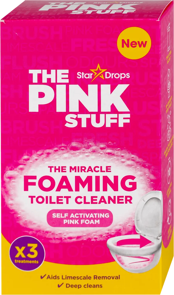 Wc osveživači PINK STUFF The čudesno penasto sredstvo za čišćenje toaleta 3x100g