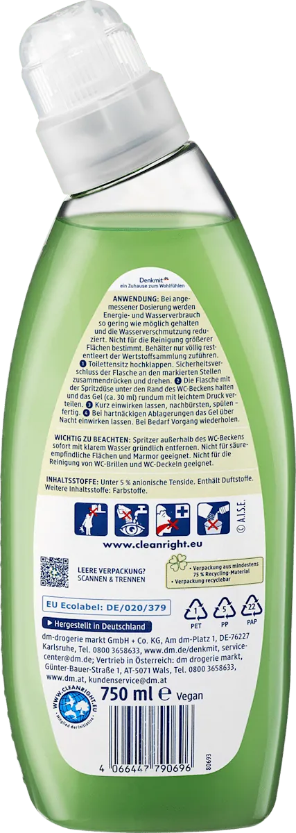 WC sanit DENKMIT nature 750ml