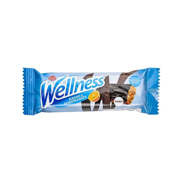 WELLNES pomorandža prelivena crnom čokoladom 30g