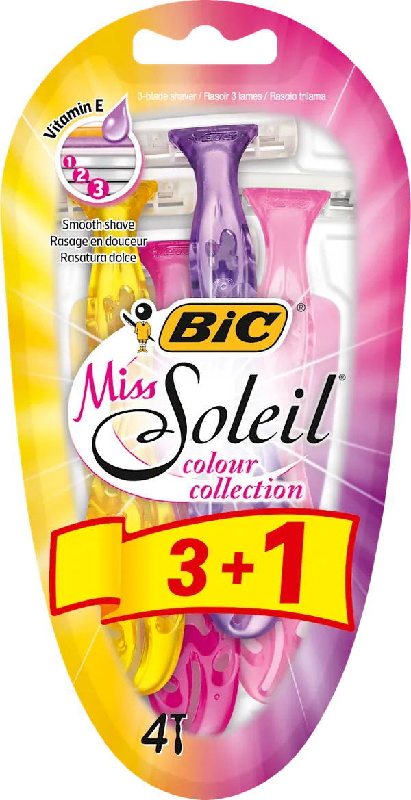 Ženski brijač BIC Miss Soleil sa 3 oštrice 3+1 kom
