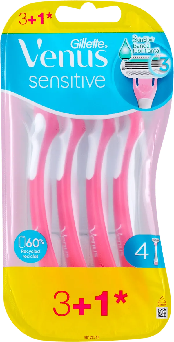 Ženski brijač GILLETTE VENUS sensitive 3+1 gratis