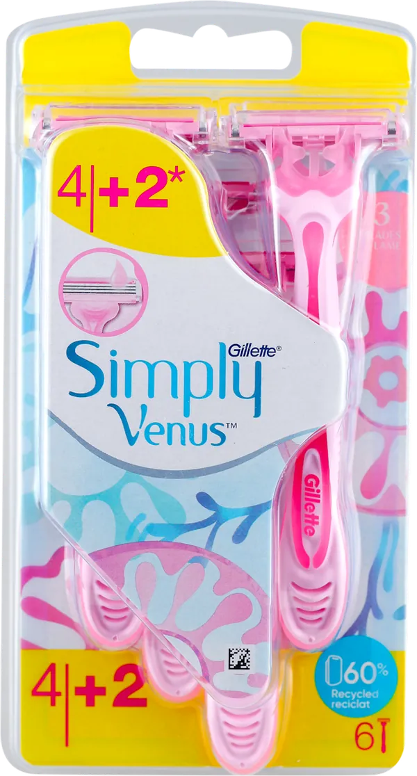 Ženski brijač GILLETTE VENUS Simply 6 kom
