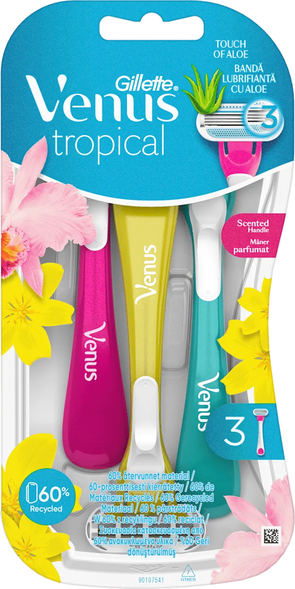 Ženski brijač GILLETTE VENUS Tropical 3kom